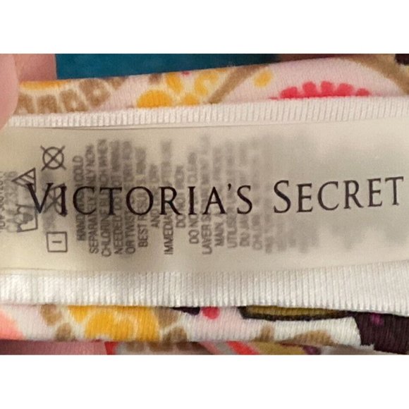 Victoria’s Secret 32B Swim Bikini Top Halter Underwire Padded Paisley MultiColor - Picture 6 of 9